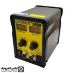 هیتر و هویه دیجیتال GORDAK 968D با نمایشگر دوگانه، دسته هیتر سبک، کنترل دمای PID و مناسب برای تعمیرات قطعات SMD و BGA