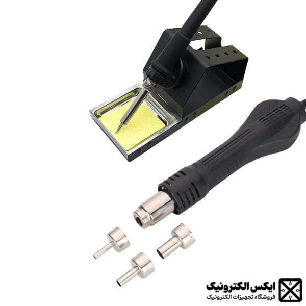 هیتر و هویه GORDAK 868D با نمایشگر دیجیتال، دسته هیتر سبک با نازل‌های قابل تعویض