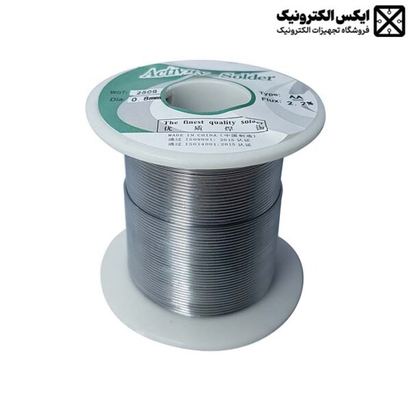 سیم لحیم 250 گرم اکتیویتی ZHONGSHI 63/37 با قطر 0.8 میلی‌متر