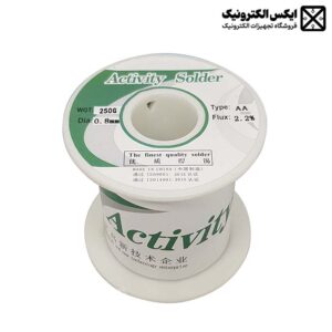 سیم لحیم 250 گرم اکتیویتی ZHONGSHI 63/37 با قطر 0.8 میلی‌متر